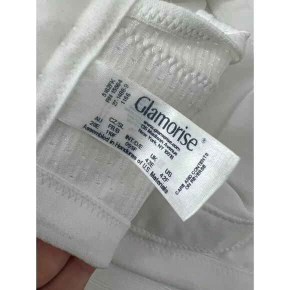 Glamorise Double Layer Custom Control High Impact Sports Bra 1166 White 42F - Picture 8 of 10